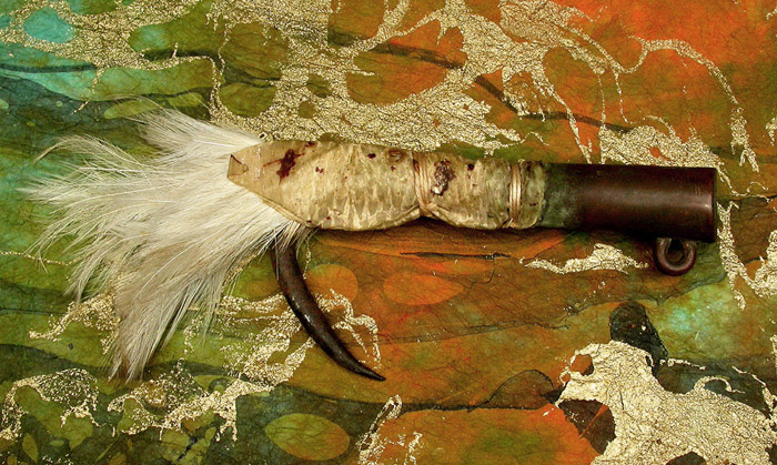 25. Here’s an oddity. It’s a tuna jig called a pick. It’s about 4 ½” long.