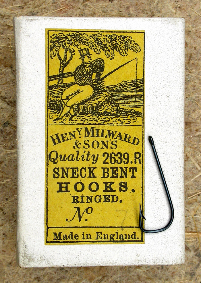 16. Henry Milward & Sons, Henery Milward & Sons, 2639.R, #7, blued, sneck, ringed, kerbed, 11/16” long, England.