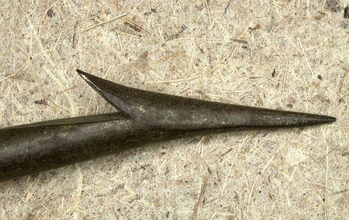 40c Pflueger, Akron, 14/0, ringed eye, originally tinned. About 7 ¼” long and a gap 2 ¾”.
